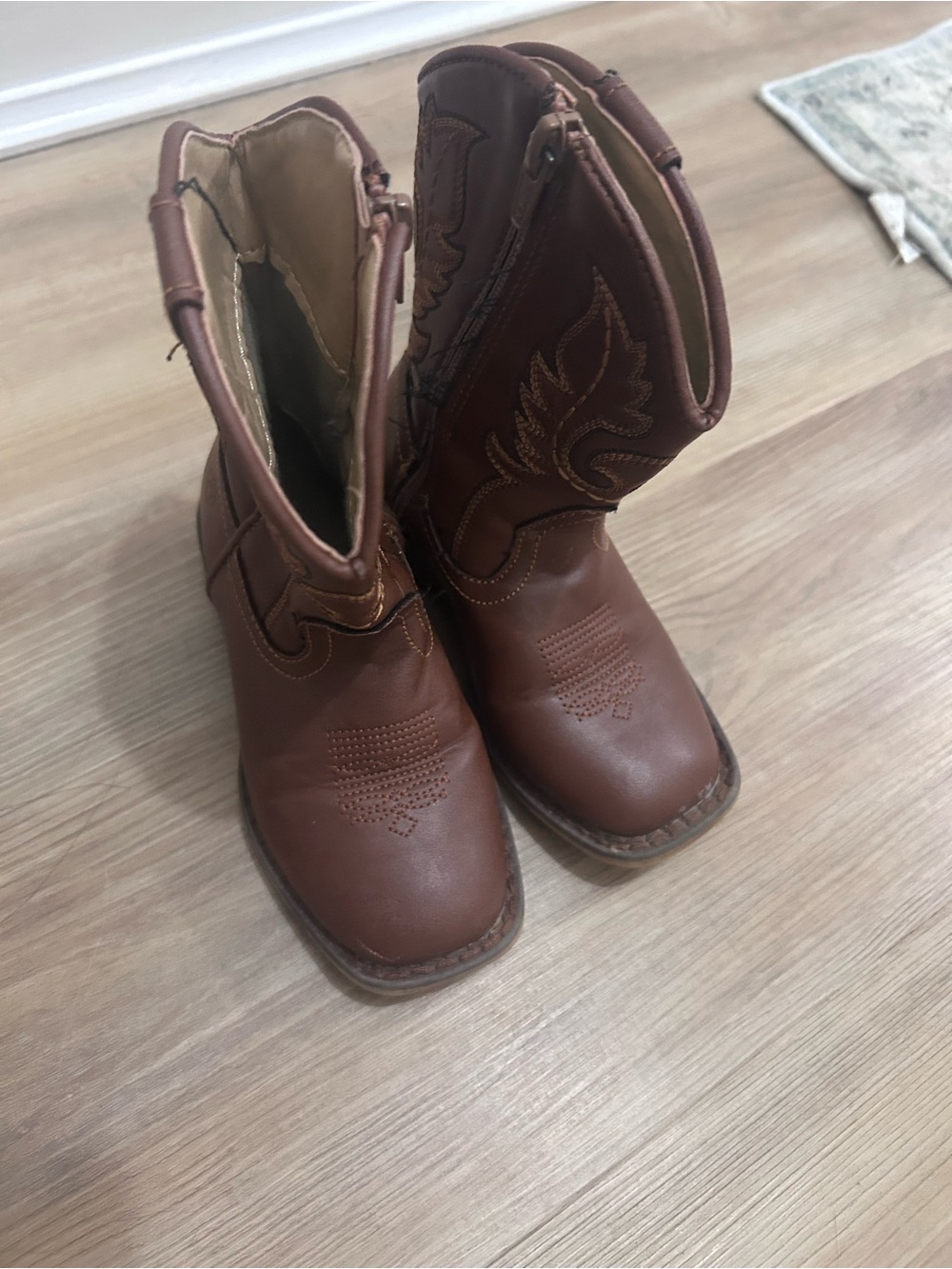 Kids Brown Western Cowboy Boots - Classic Toddler/Casual Style